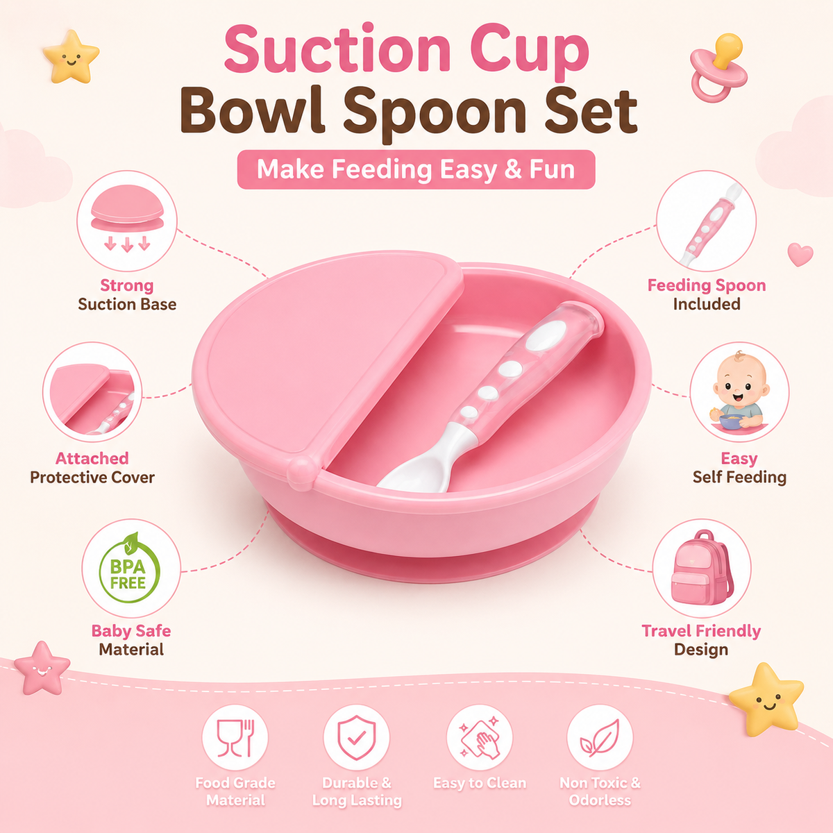 Suction Bowl Set
