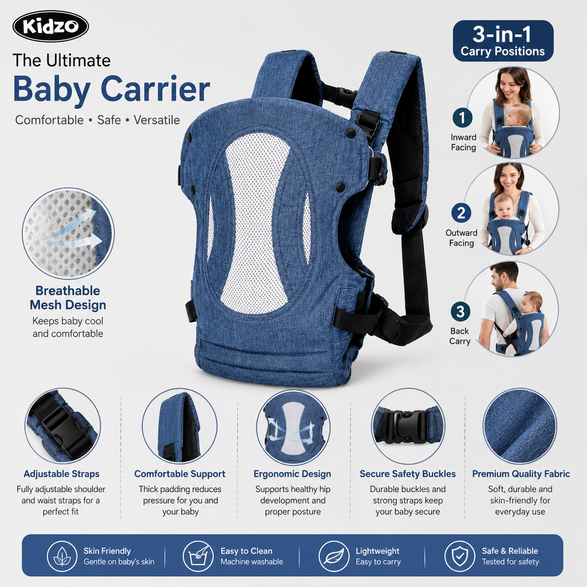 3-in-1 Baby Carrier