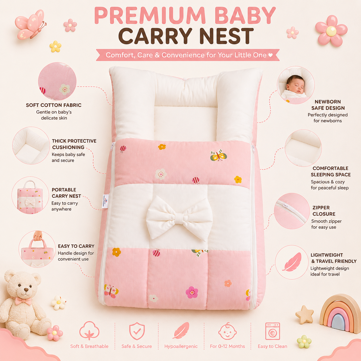 Butterfly Baby Carry Nest