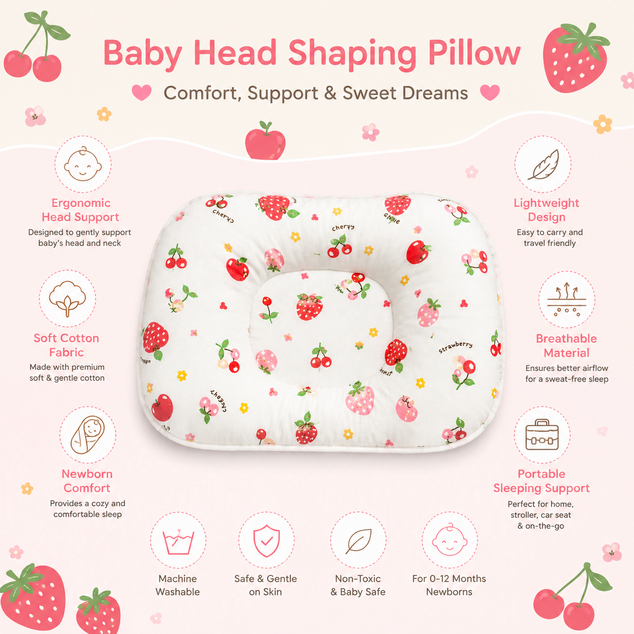 Baby Head Pillow