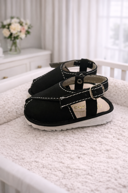 Midnight Buckle Baby Peshawari Sandals