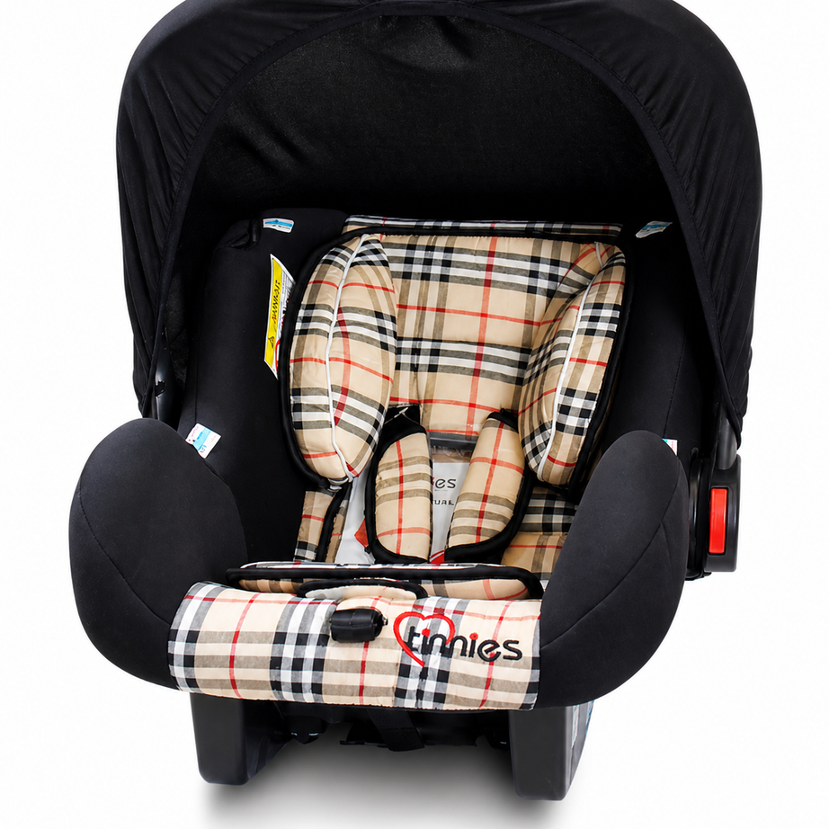 ✨ Baby Infant Car Seat Carrier – Premium Check Design