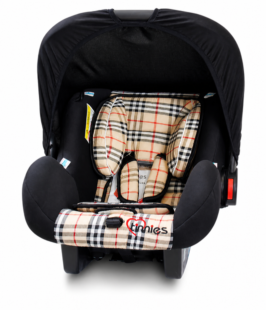 ✨ Baby Infant Car Seat Carrier – Premium Check Design