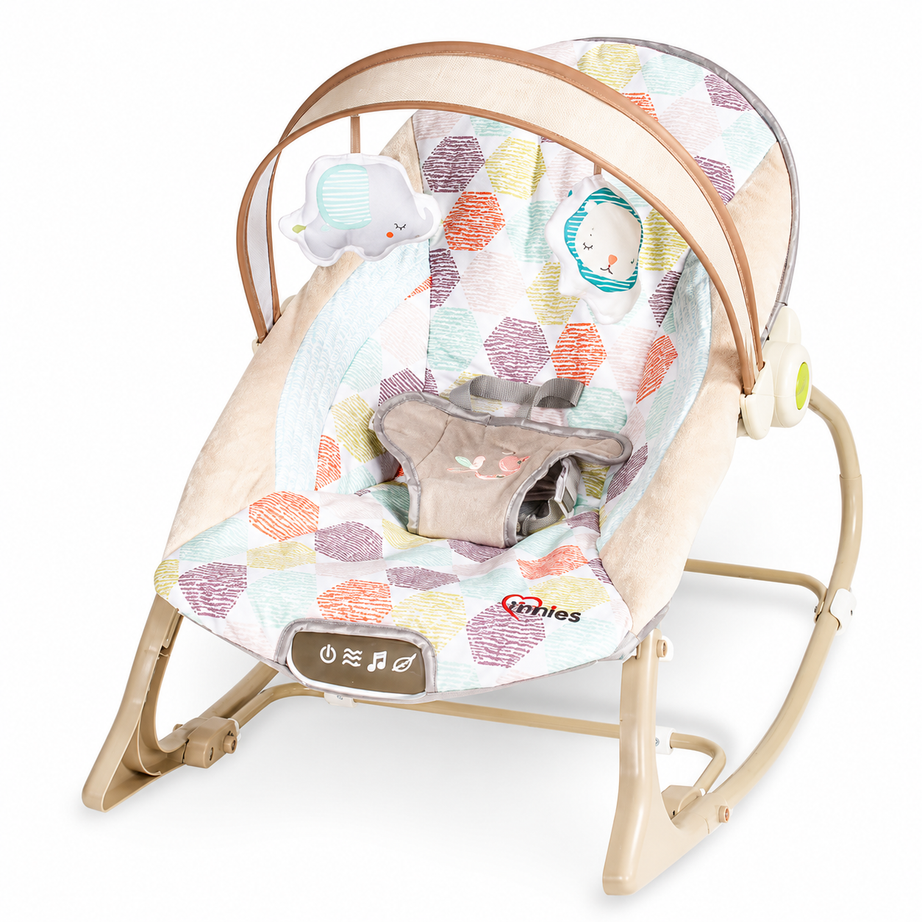 Baby Rocking Bouncer Seat – Soft Print Edition