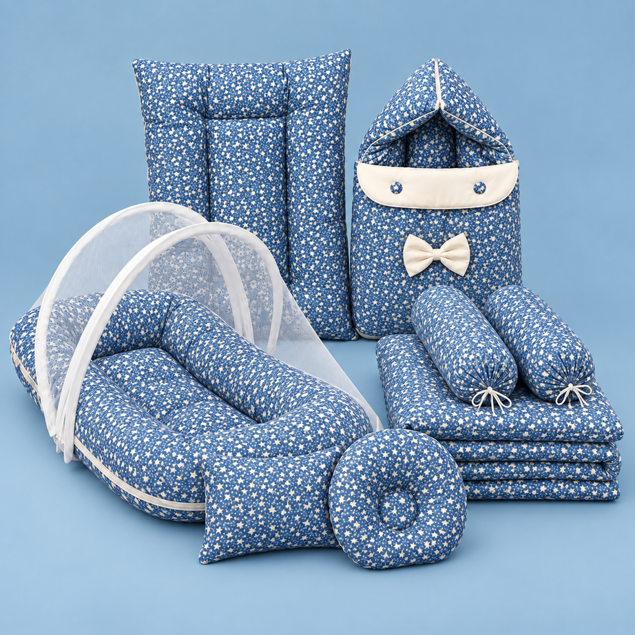 Blue Star 8-Piece Baby Bedding Set