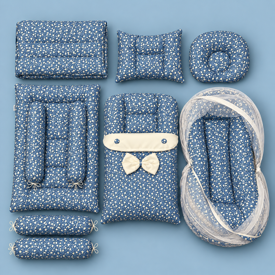 Blue Star 8-Piece Baby Bedding Set
