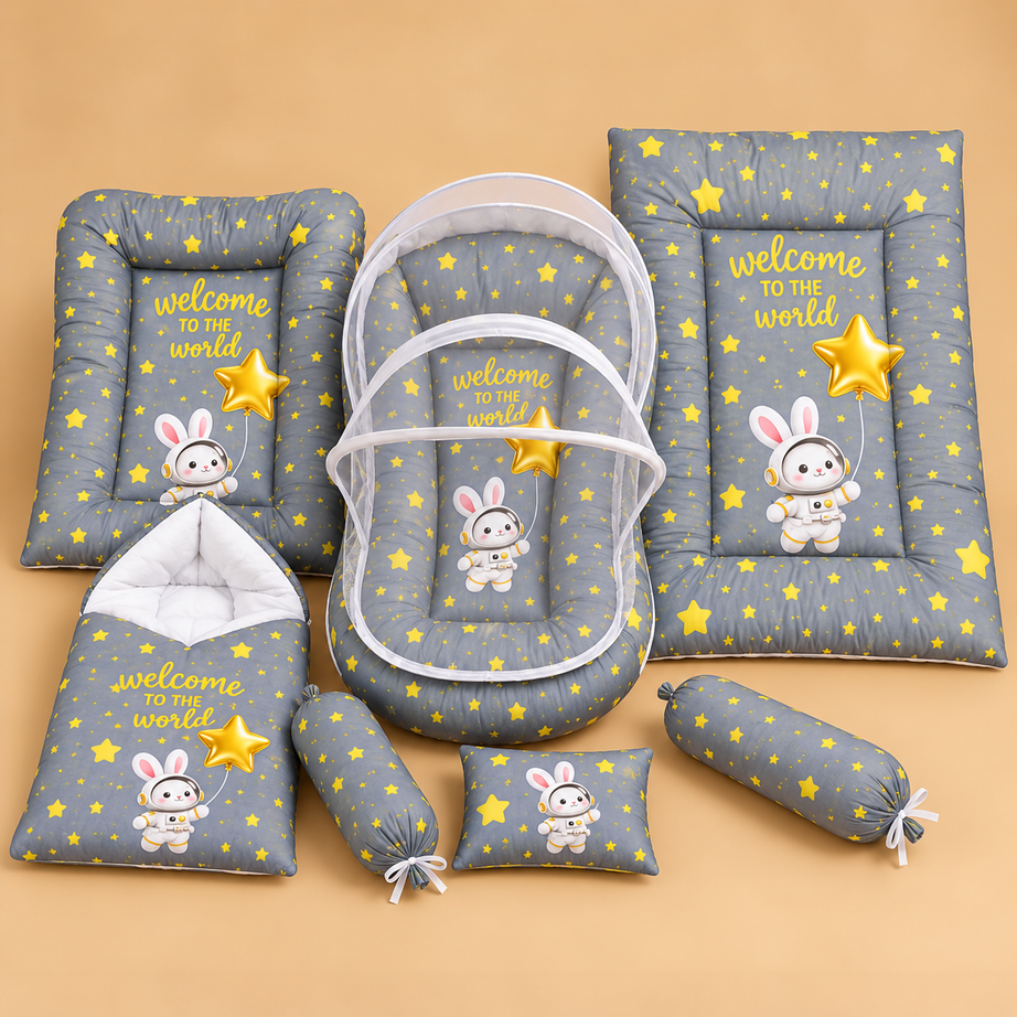 Moon Bunny 8 Pcs Bedding Set