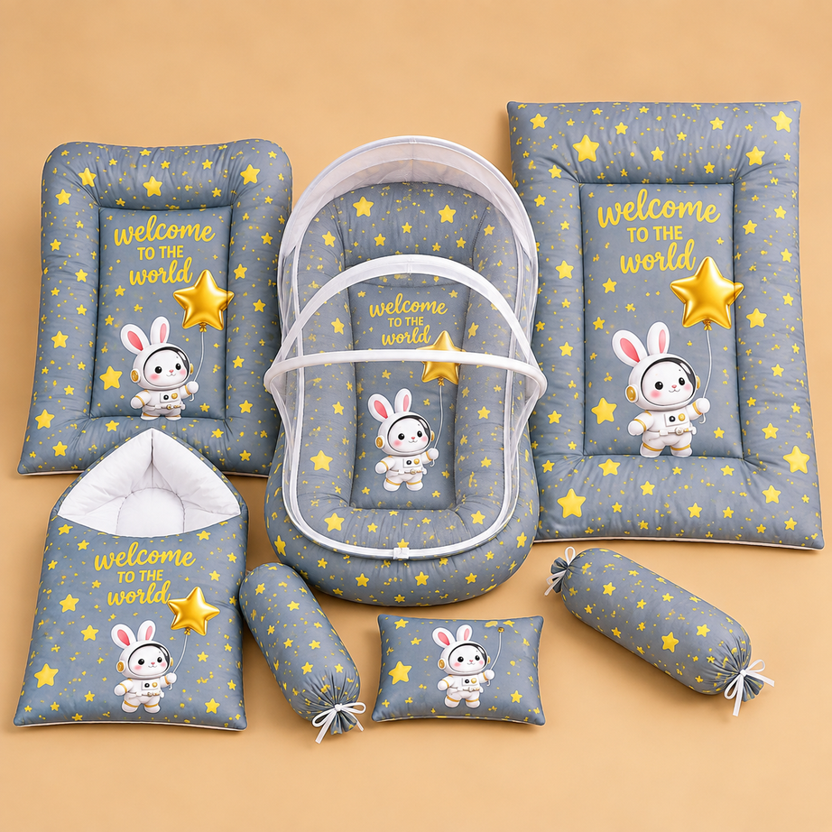 Moon Bunny 8 Pcs Bedding Set