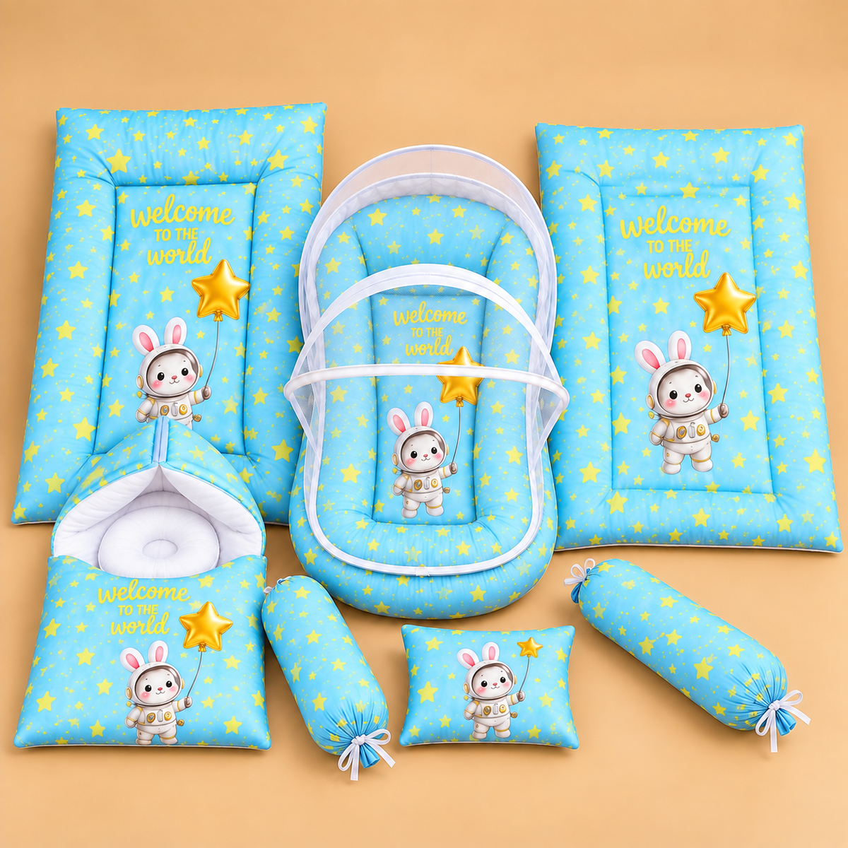 Sky Bunny 8 Pcs Bedding Set