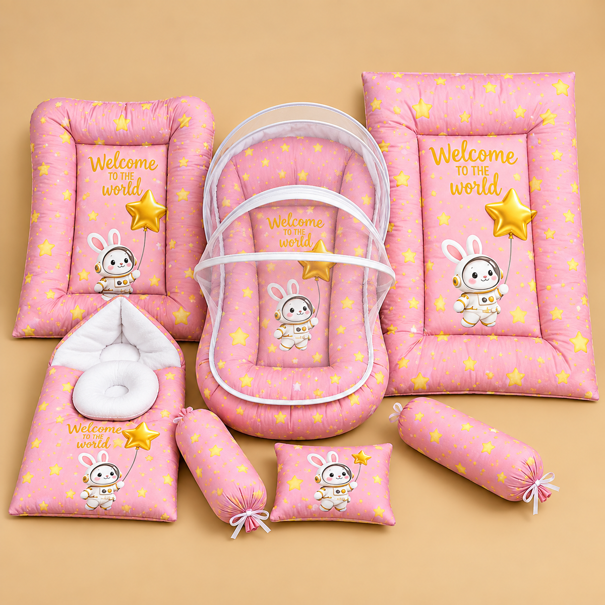 Starry Bunny 8 Pcs Bedding Set