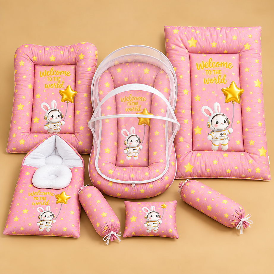 Starry Bunny 8 Pcs Bedding Set