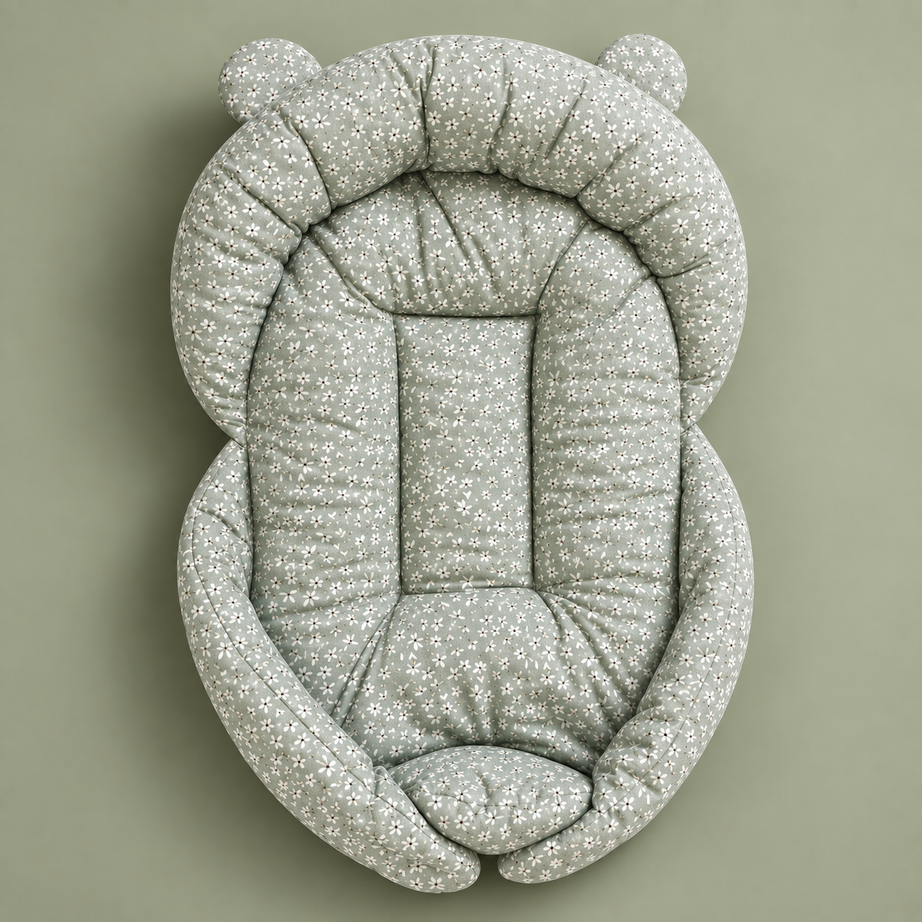 Green Blossoms Baby Bed