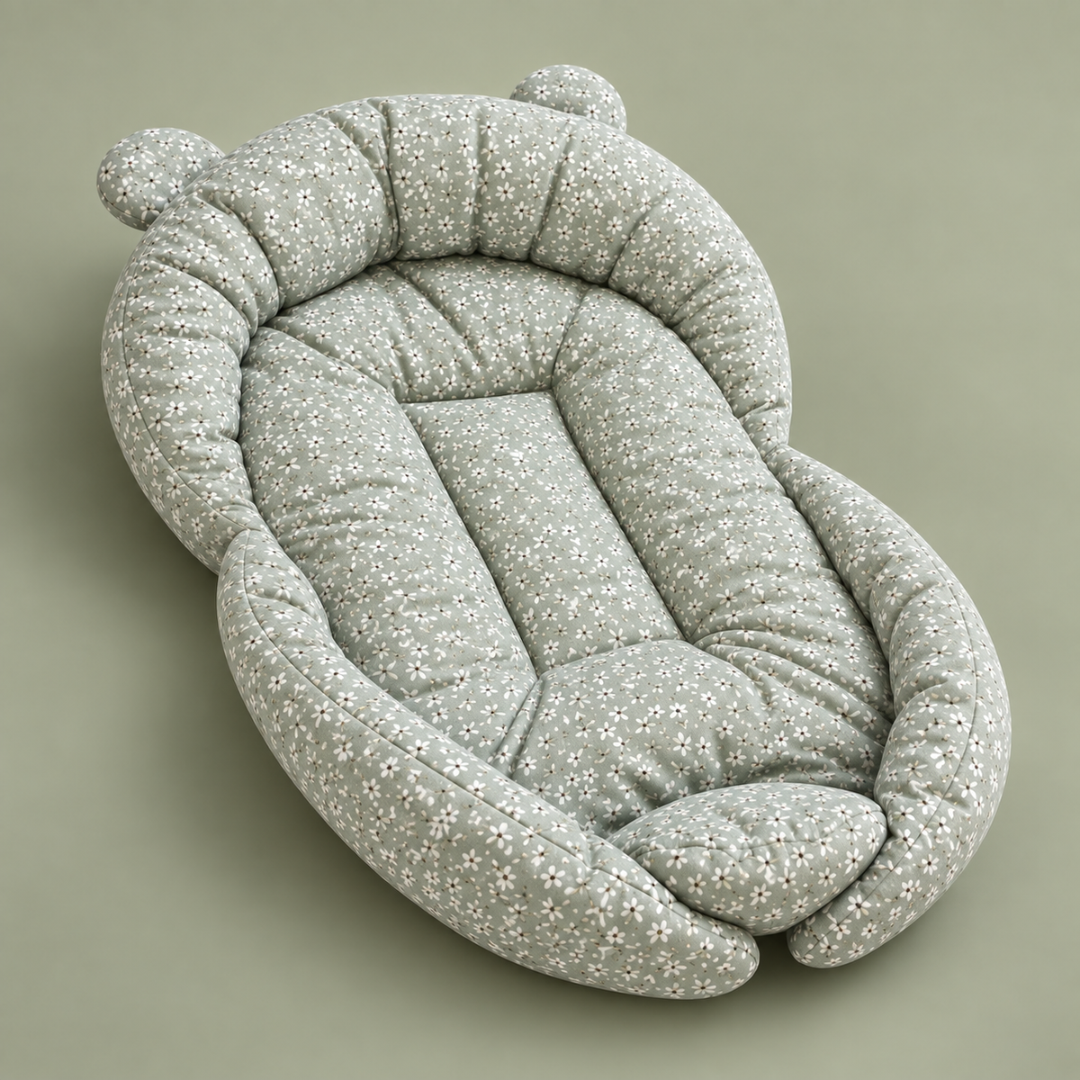 Green Blossoms Baby Bed