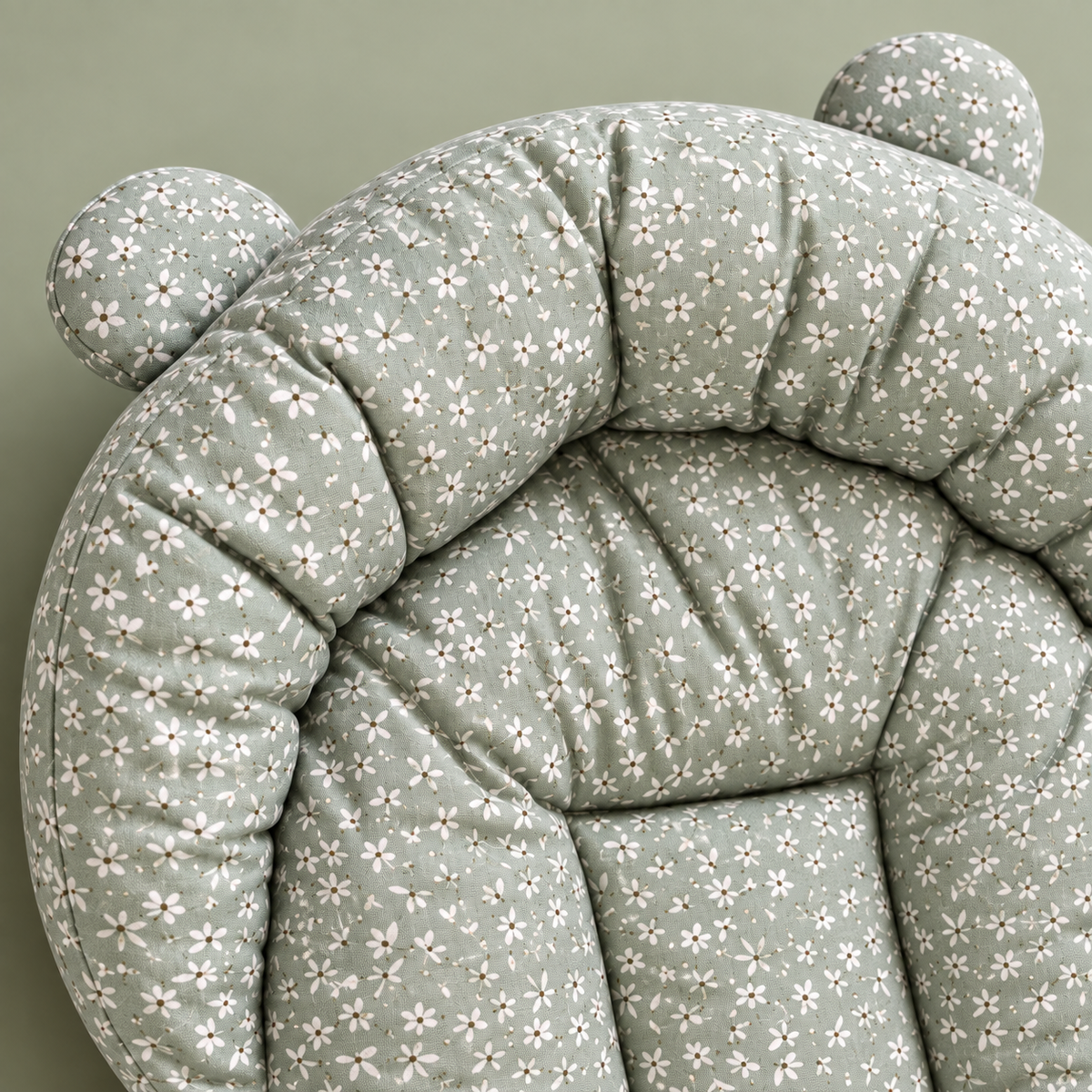 Green Blossoms Baby Bed