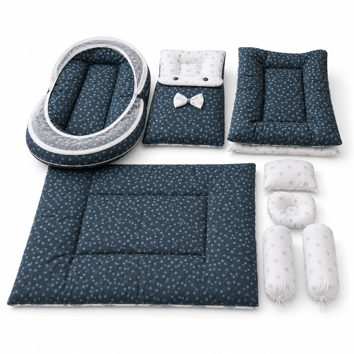 8 PCS Polka Bedding Set