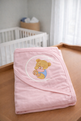 Pink Moon Teddy Wrapping Sheet