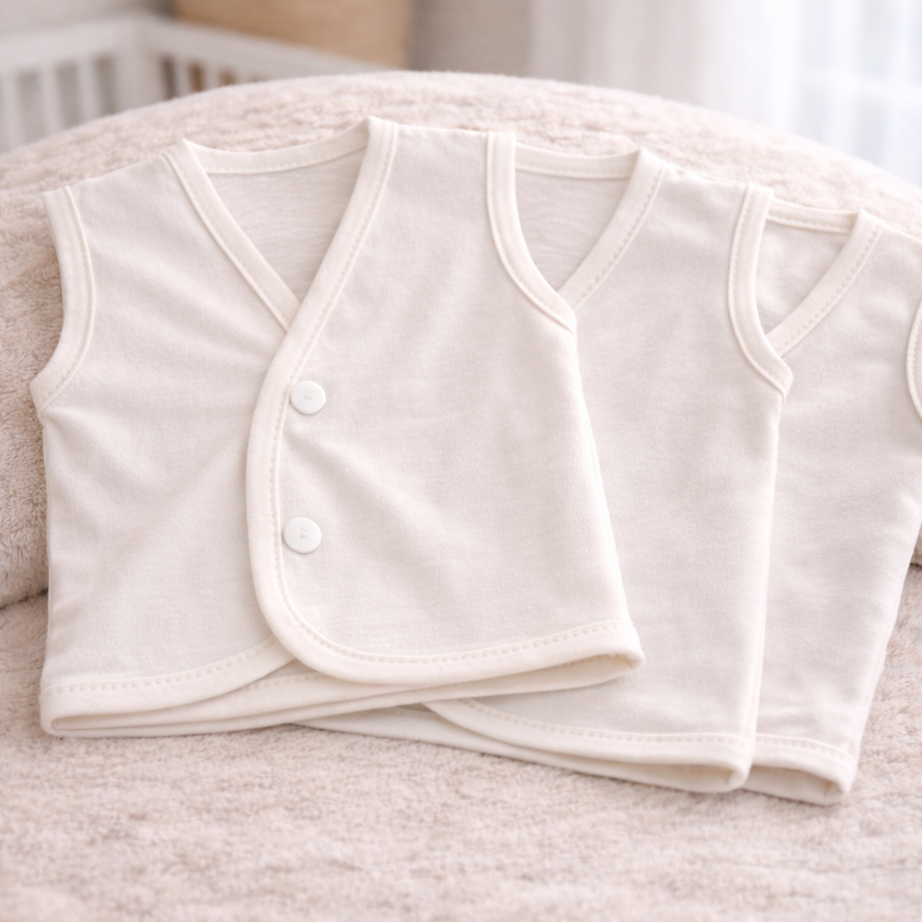 Pure Comfort Baby Vest – Set of 3