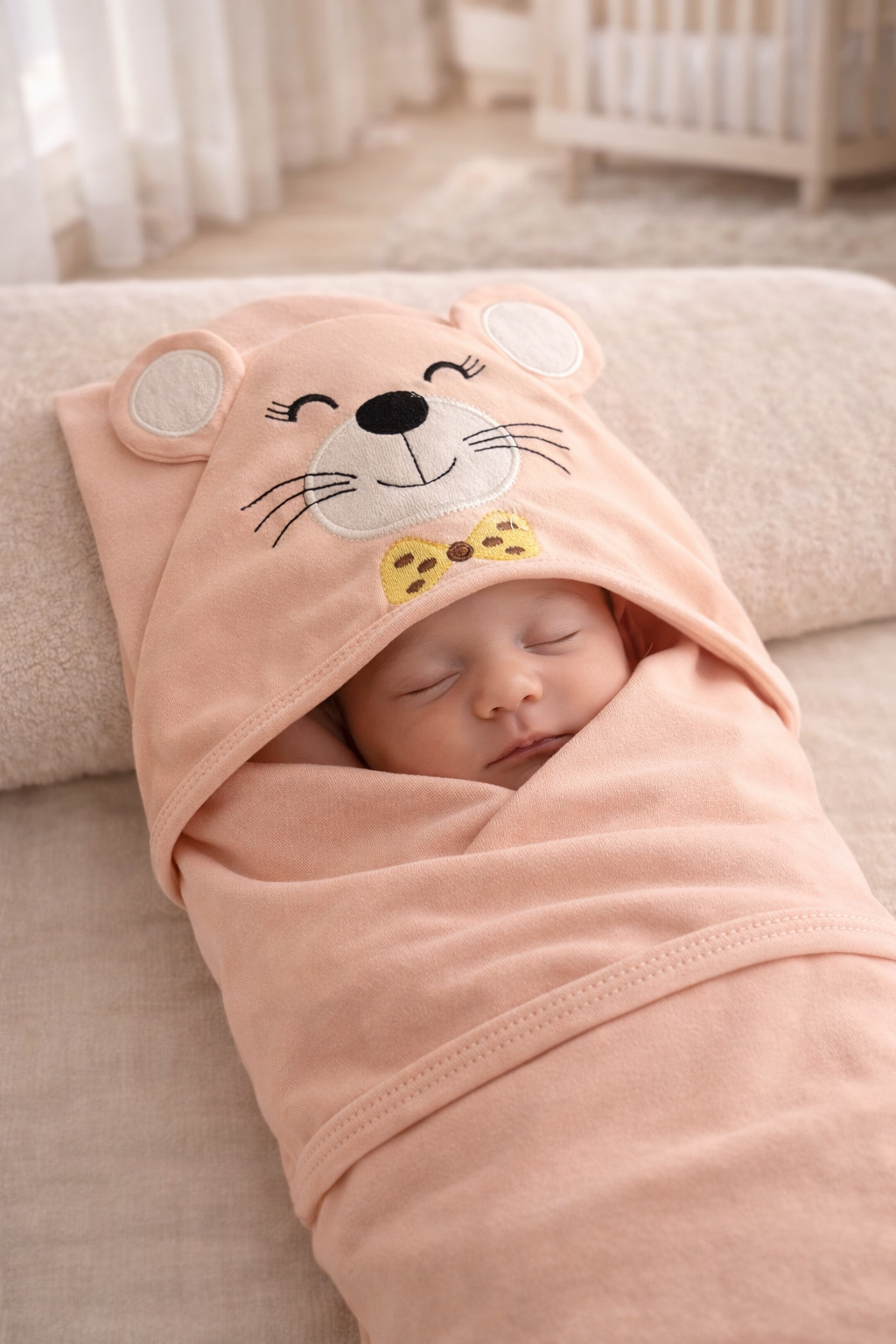 Cuddle Bear Baby Wrapping Sheet
