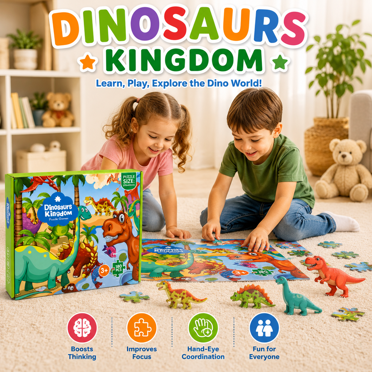 Dinosaurs Kingdom Puzzle Game
