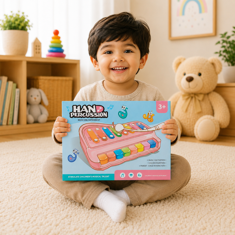 Kids Hand Percussion Musical Keyboard Toy
