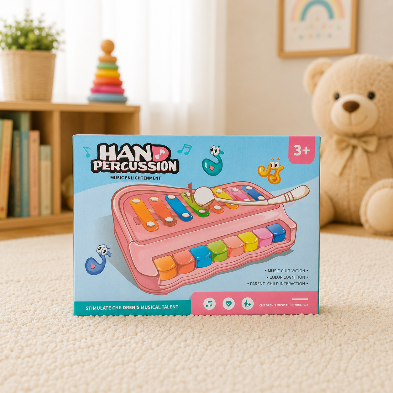 Kids Hand Percussion Musical Keyboard Toy