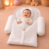 Classic White Baby Nest Set – 4 Pcs (Net + Pillows)