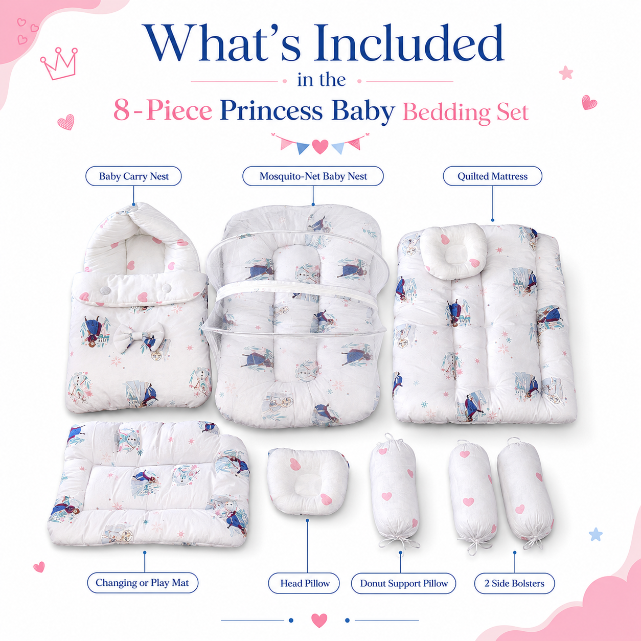 Princess Baby Bedding Set