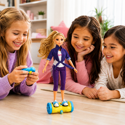RC Hoverboard Doll