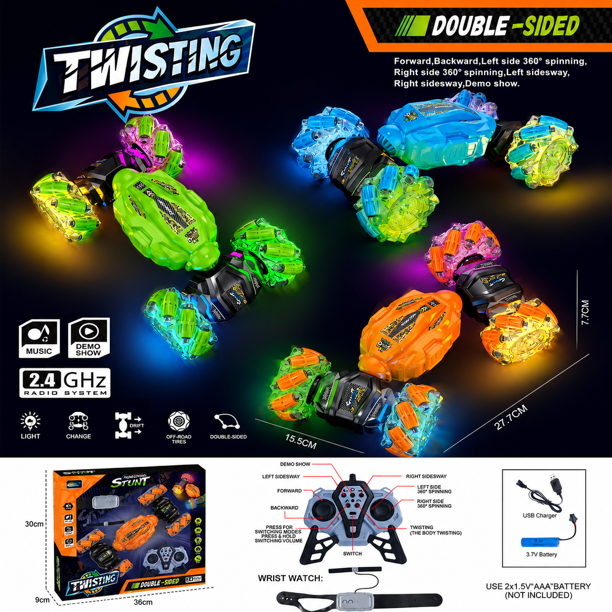 Twisting Stunt Car