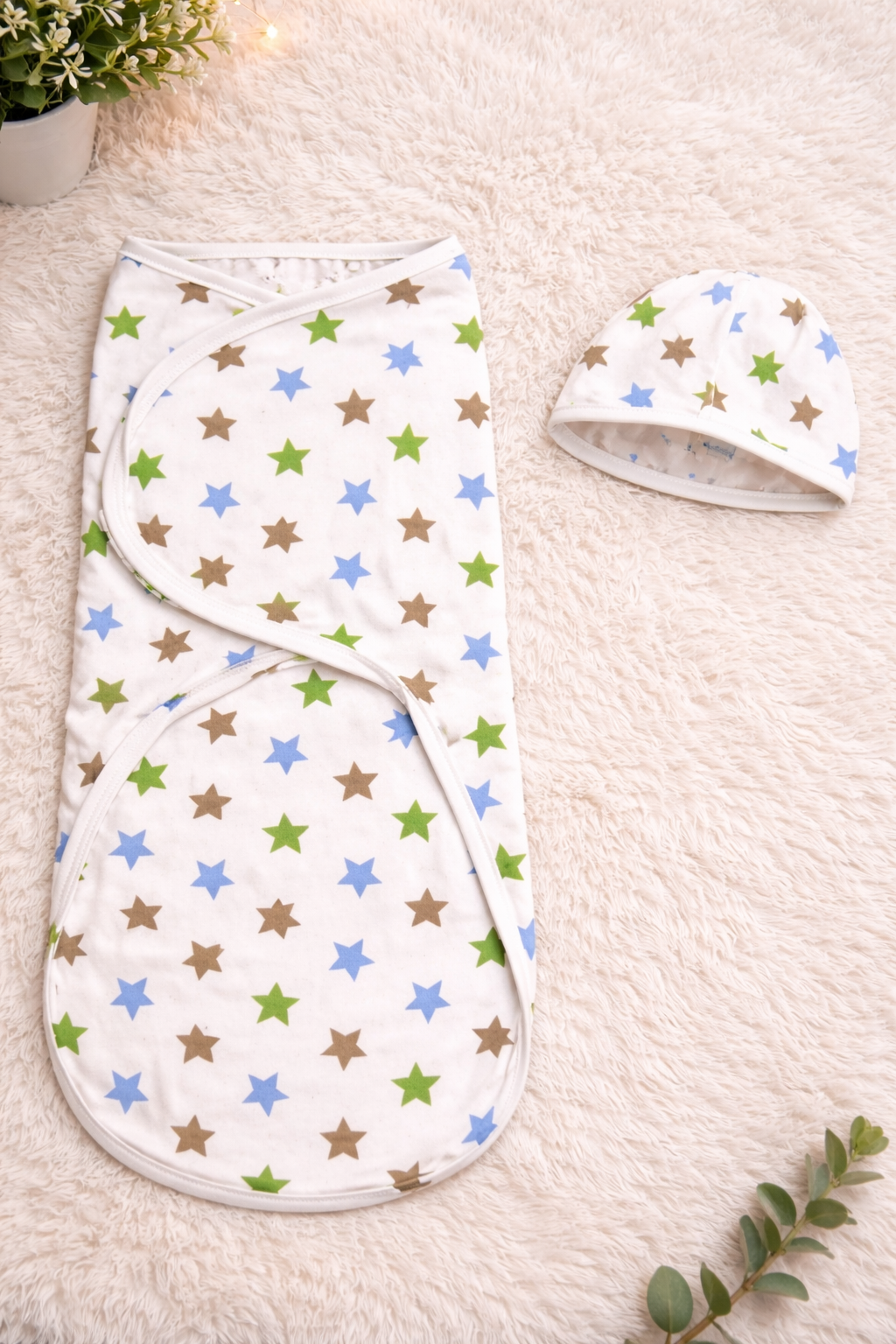 Twinkle Stars Baby Swaddle Set
