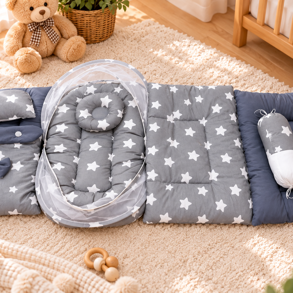 Moonlight Dreams 8 Pcs Baby Bedding Set