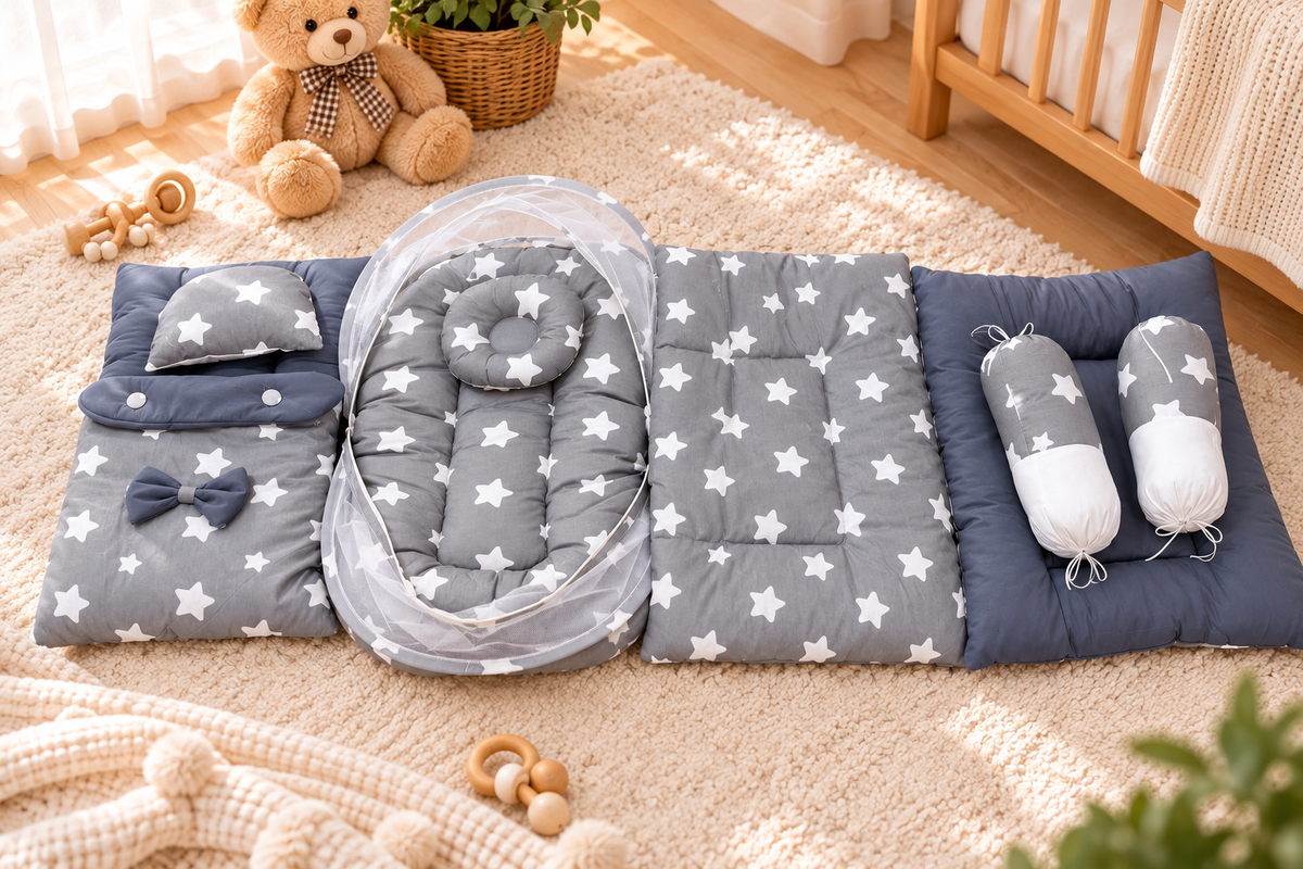 Moonlight Dreams 8 Pcs Baby Bedding Set