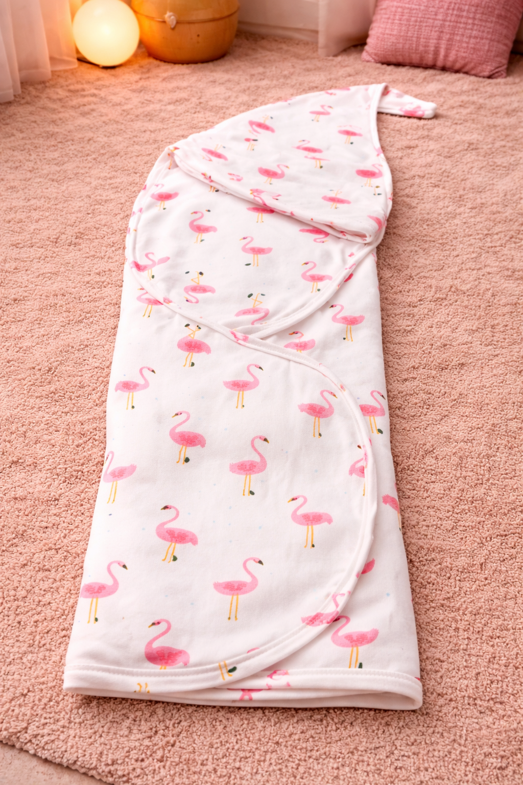 Cute Flamingo Baby Swaddle Set