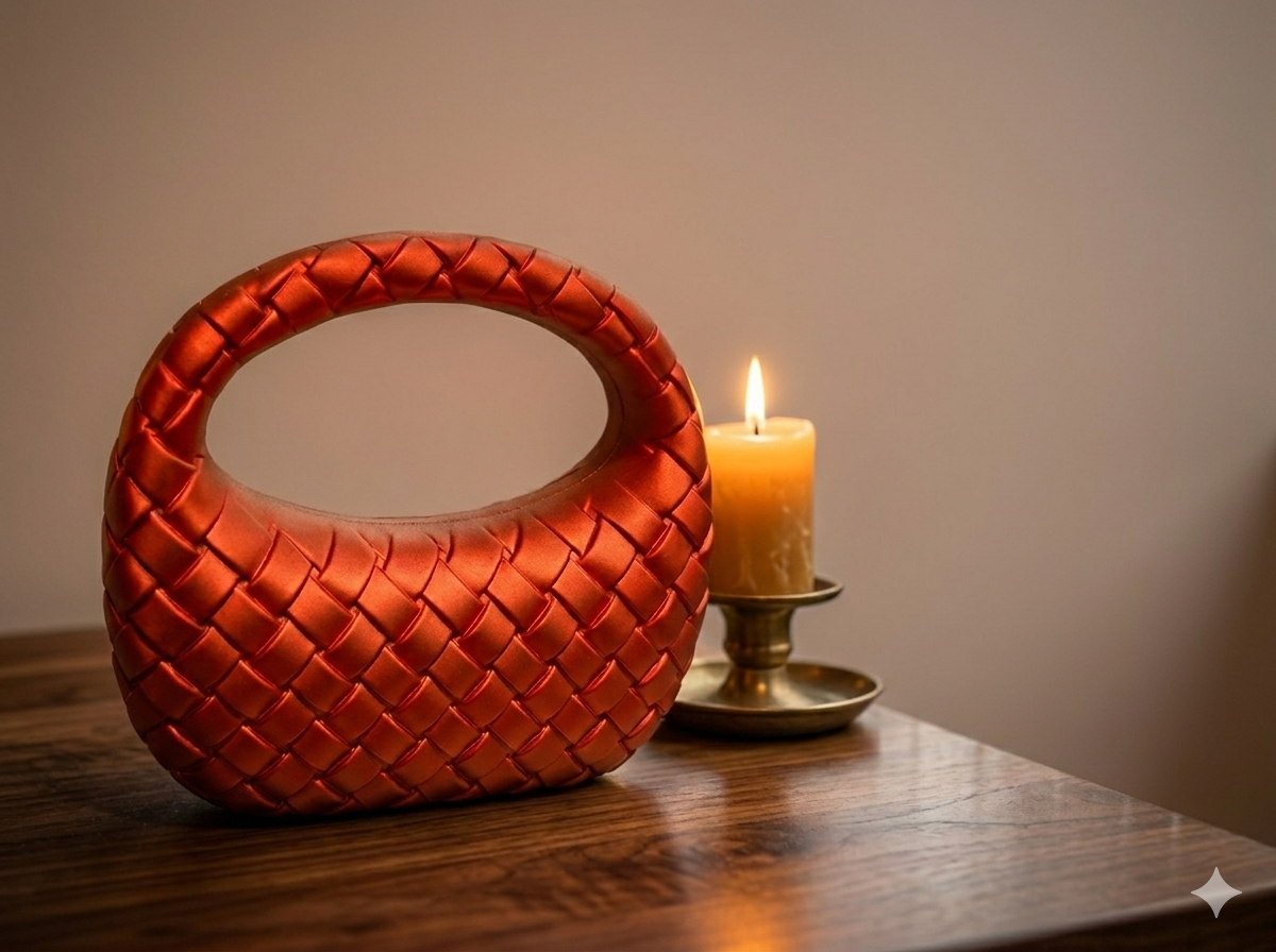 Luna Weave Statement Clutch