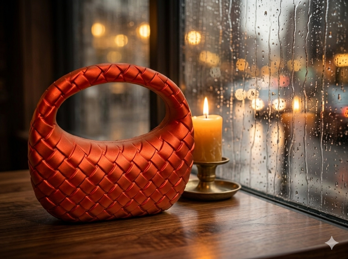 Luna Weave Statement Clutch