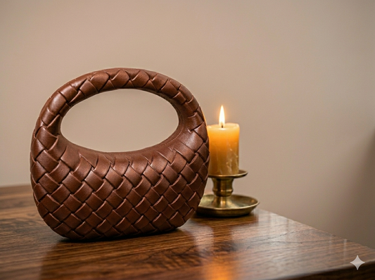 Luna Weave Statement Clutch