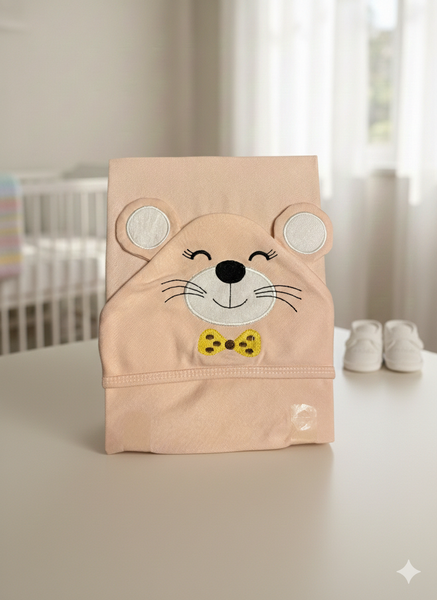 Cuddle Bear Baby Wrapping Sheet