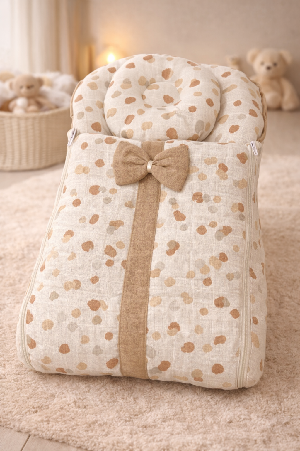 Soft Dots Bow Carry Nest
