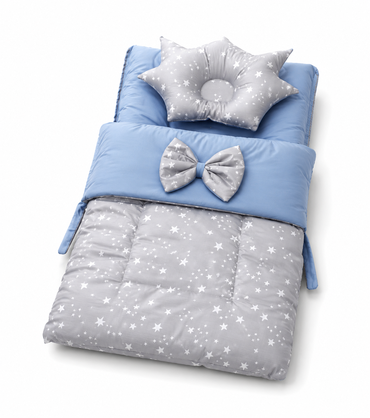 Luxury Blue Baby Nest – Starry Lace Edition
