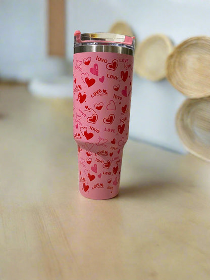 Pink HydraFlex Bottle 1200 ML with Straw