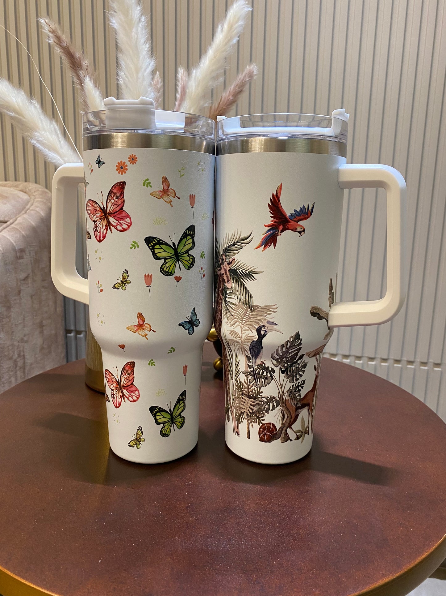 White Butterfly HydraFlex Bottle 1200 ML with Straw