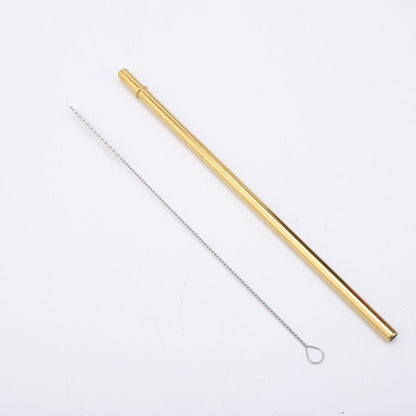 Elegance Flow Cup 710 ML Bottle with Golden Straw