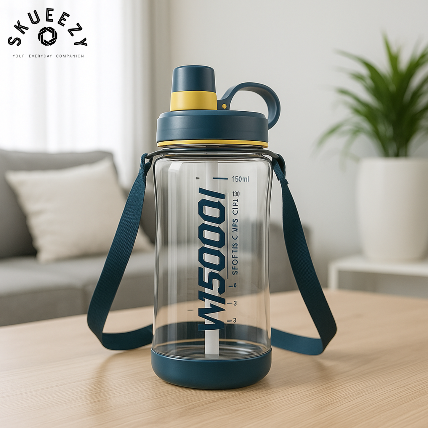 Sip Ease Sports 1500 ML Bottle with Strap