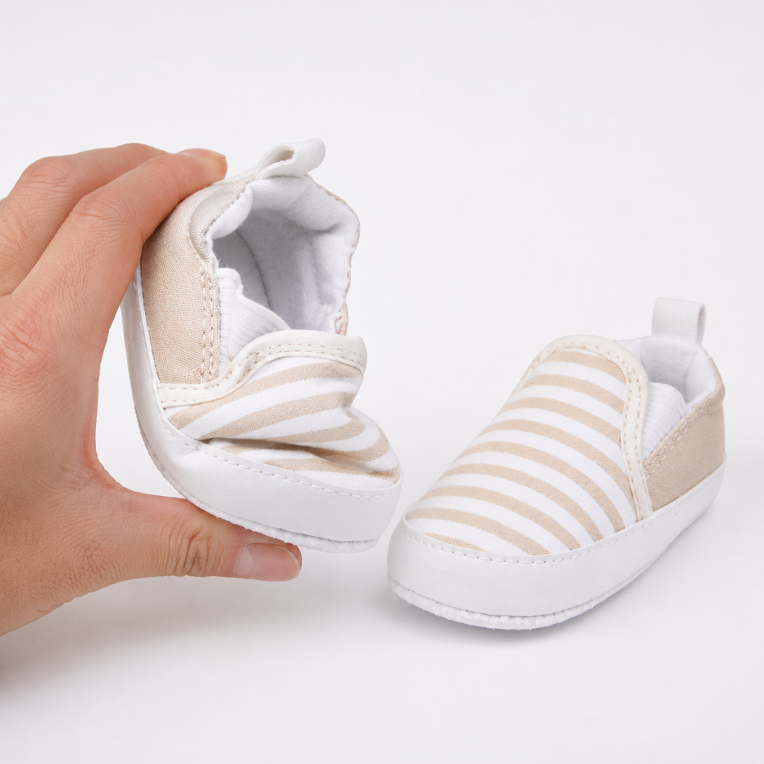 Striped Baby Slip-On Shoes