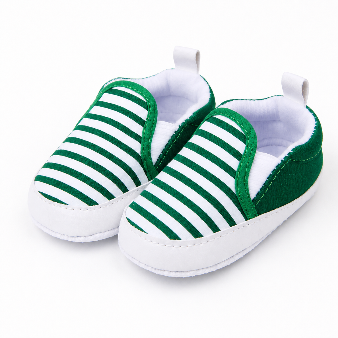 Striped Baby Slip-On Shoes