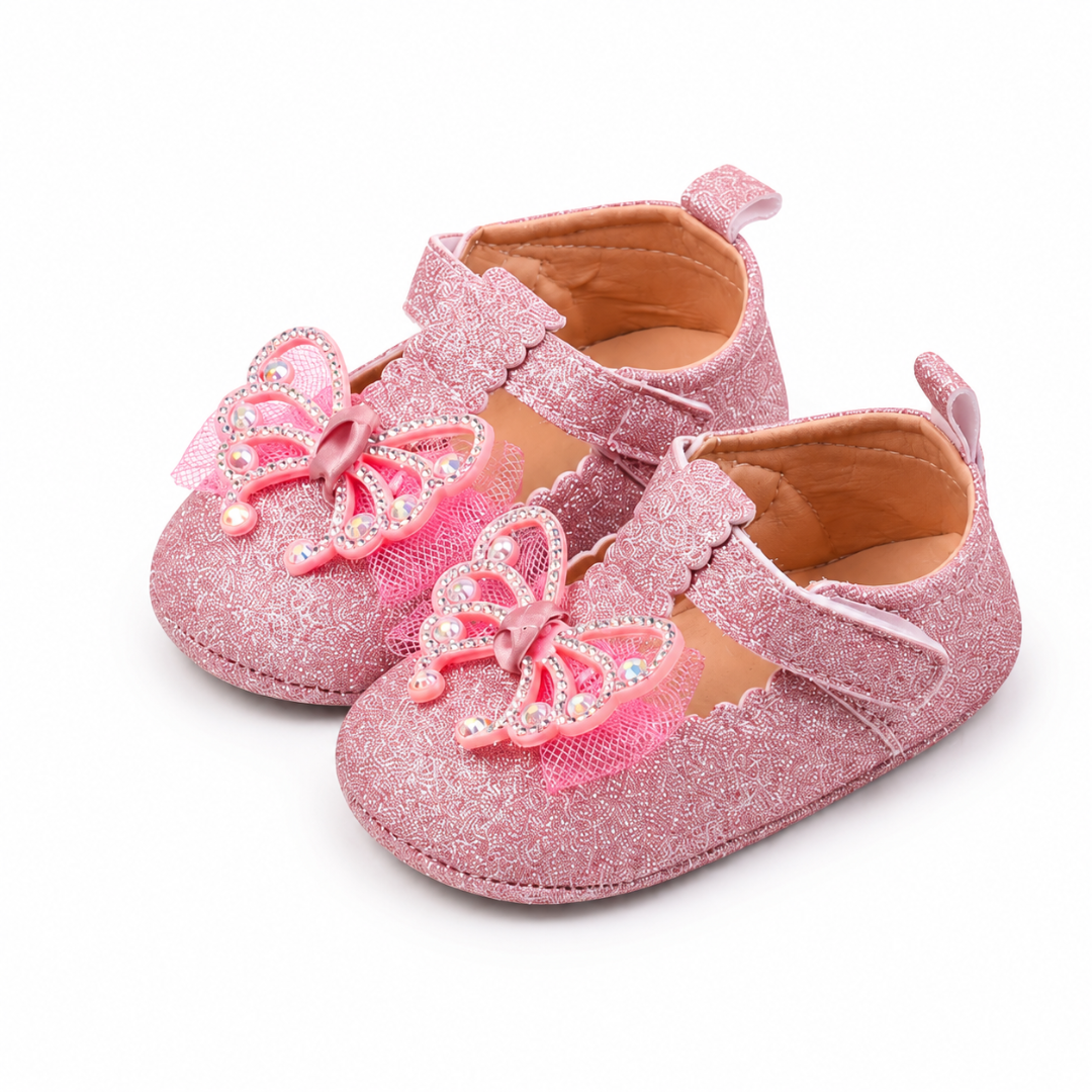 Sparkly Butterfly Baby Shoes