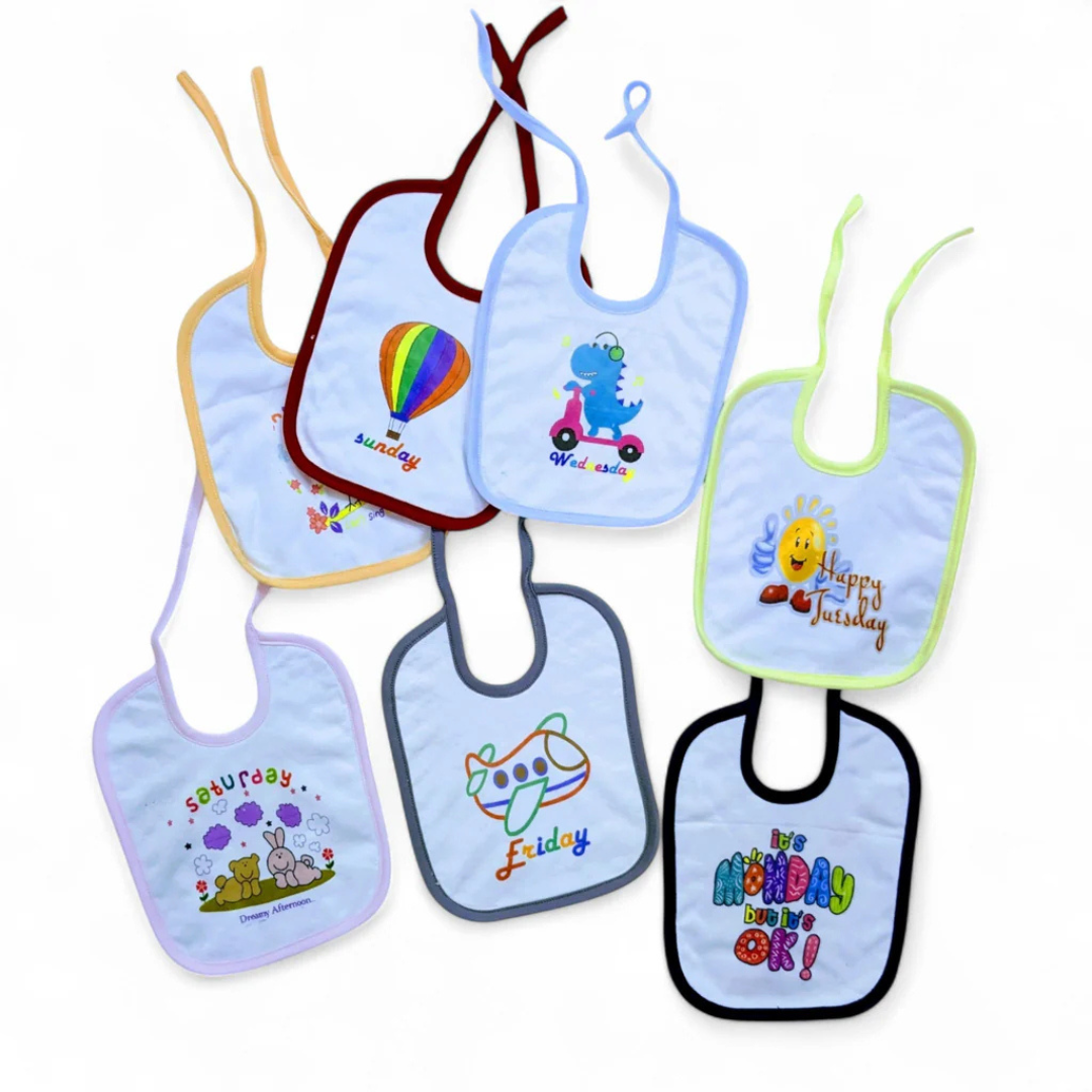 7 Days Baby Bib Set