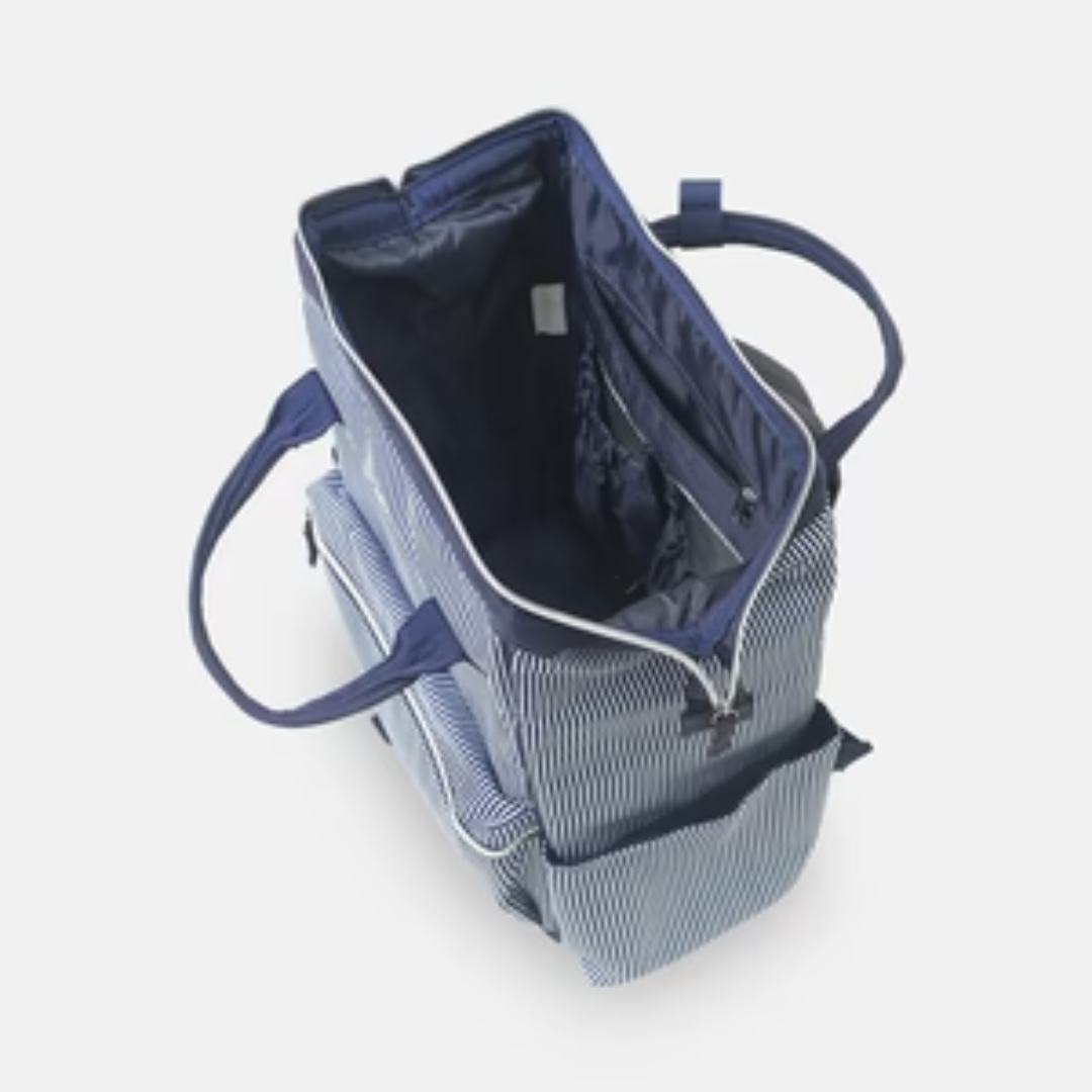Blue Stripe Diaper Bag