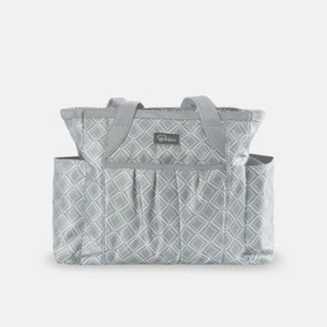 Grey Tote Diaper Bag