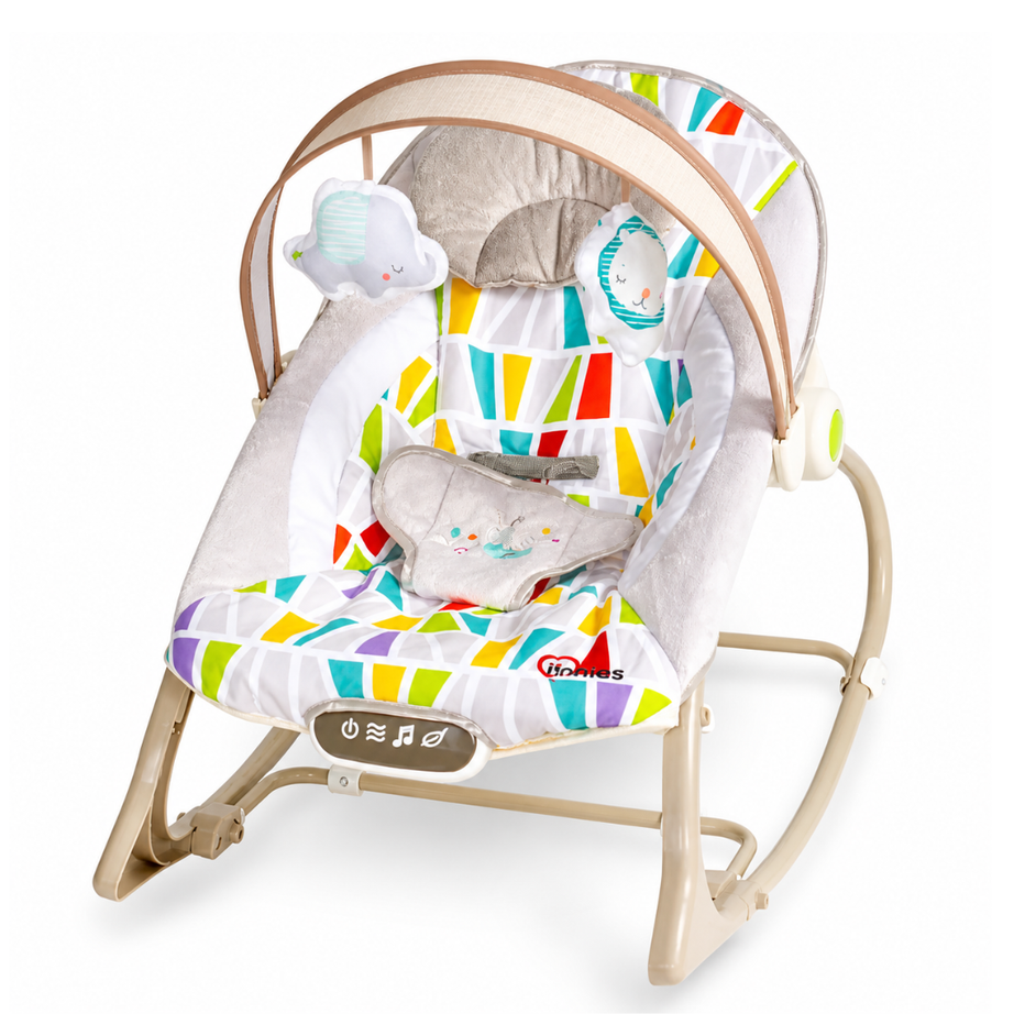 ✨ Baby Rocking Bouncer Seat – Colorful Comfort & Fun